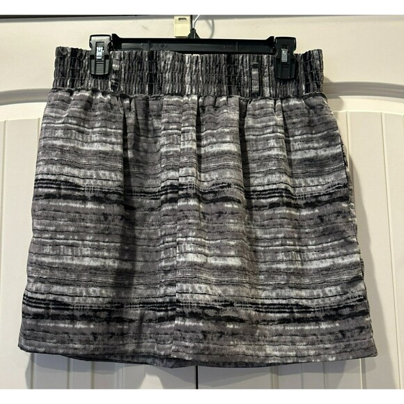 Gap Lined A-Line Skirt Blk, Gray & White With Pockets Women's Size S - Picture 1 of 3
